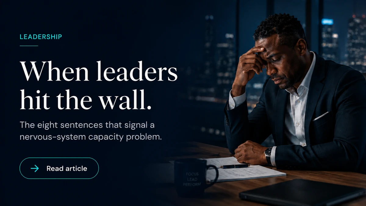 Leader experiencing nervous system dysregulation and decision load thumbnail